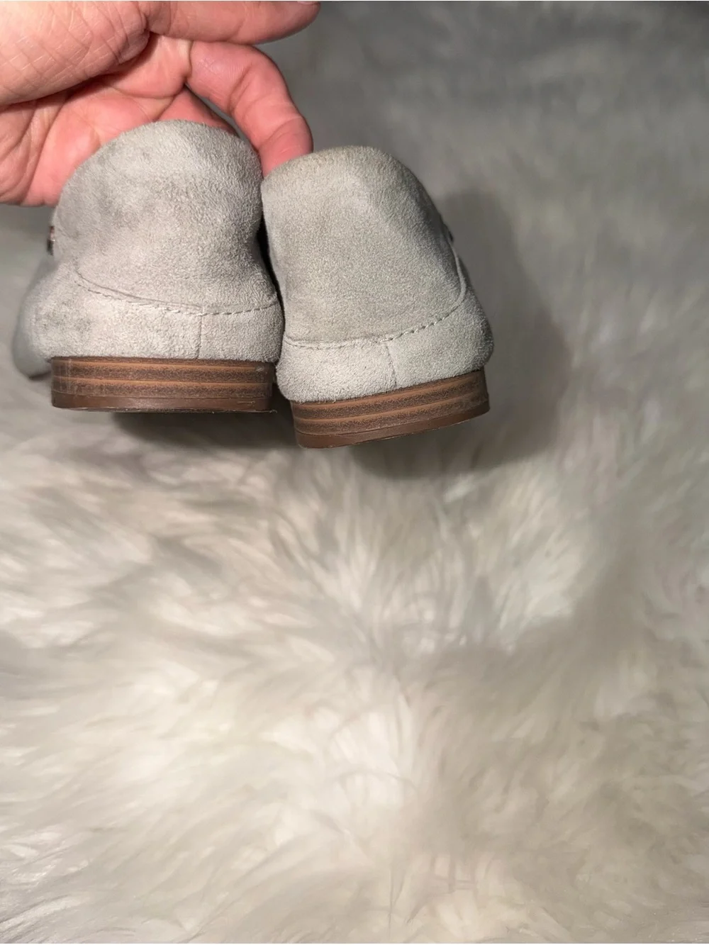 UGG Janaya Suede Leather Loafers Flats Shoes Cobble Gray Size US 7